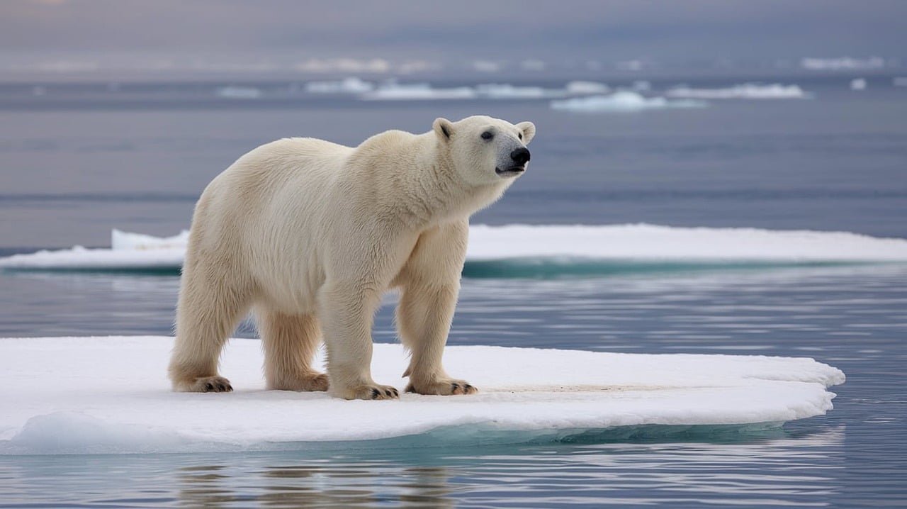 Svalbard (Norway) Polar bear standing on sea ice in Svalbard, Norway — Salil Nair Arctic wildlife photography
